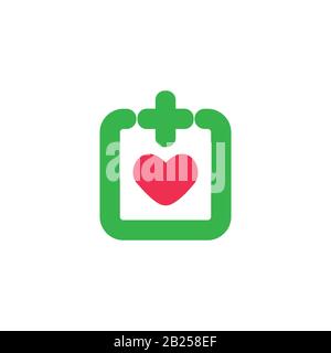 plus medical heart protect symbol vector Stock Vector