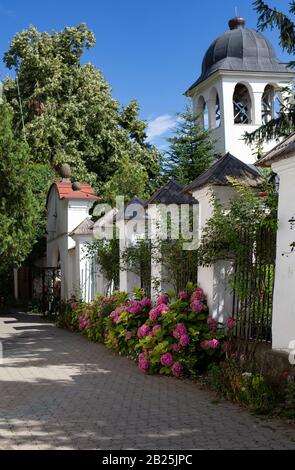 Romanian sacral architecture. Old orthodox church. Romania. Stock Photo