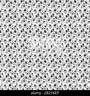 Seamless pattern in two colours Stock Vector