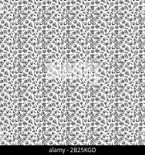 Seamless pattern in two colours Stock Vector