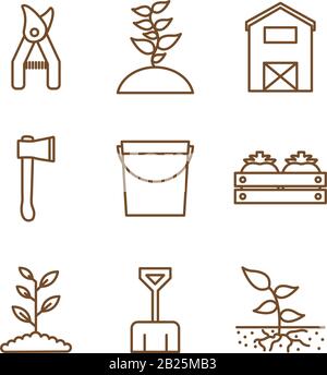 Gardening axe and pliers vector design Stock Vector Image & Art - Alamy