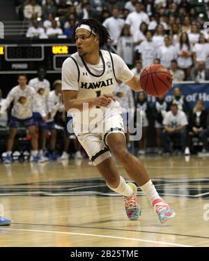 February 29, 2020 - Hawaii Rainbow Warriors forward Zigmars Raimo (14 ...