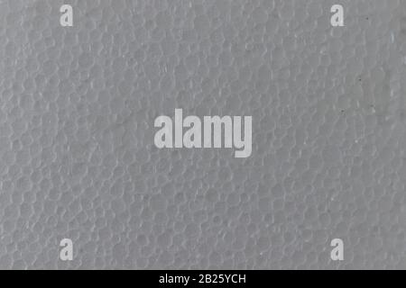 Styrofoam or polystyrene texture background from close up. Stock Photo