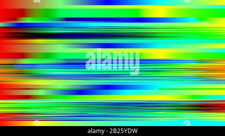 Glitch pattern, digital color background with speed lines, dynamic motion print, vector illustration Stock Vector