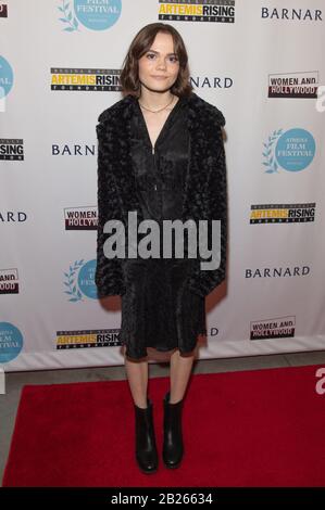 Athena attends the New York premiere of “Queen of the Ring” at the AMC ...