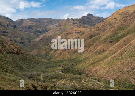 Mountain scenery, Ts'ehlanyane National Park, Lesotho Stock Photo