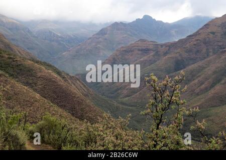 Mountain scenery, Ts'ehlanyane National Park, Lesotho Stock Photo