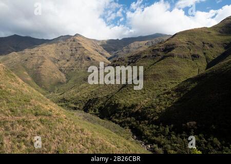 Mountain scenery, Ts'ehlanyane National Park, Lesotho Stock Photo