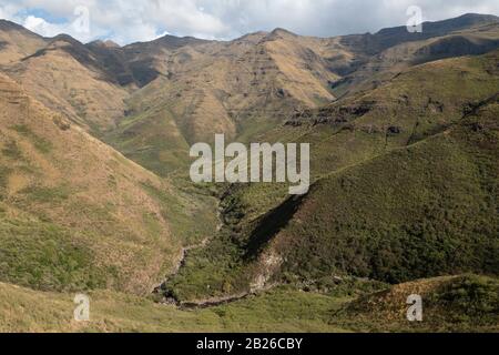 Mountain scenery, Ts'ehlanyane National Park, Lesotho Stock Photo