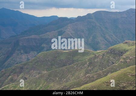 Mountain scenery, Ts'ehlanyane National Park, Lesotho Stock Photo