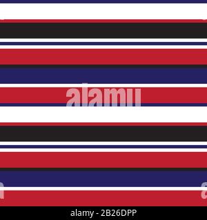 Colourful Classic Fashion Stripe Pattern - This is a classic horizontal striped pattern suitable for shirt printing, textiles, jersey, jacquard patter Stock Vector