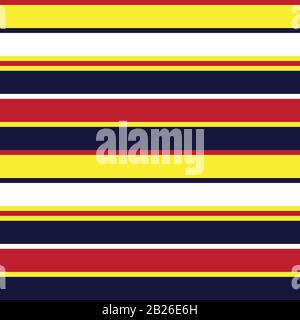 Colourful Classic Fashion Stripe Pattern - This is a classic horizontal striped pattern suitable for shirt printing, textiles, jersey, jacquard patter Stock Vector