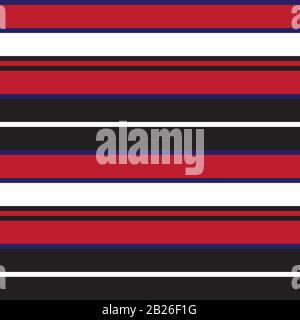 Colourful Classic Fashion Stripe Pattern - This is a classic horizontal striped pattern suitable for shirt printing, textiles, jersey, jacquard patter Stock Vector