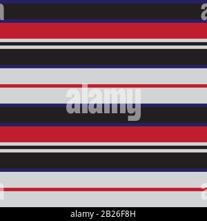 Colourful Classic Fashion Stripe Pattern - This is a classic horizontal striped pattern suitable for shirt printing, textiles, jersey, jacquard patter Stock Vector