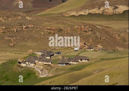 Lodge, Sehlabathebe National Park, Lesotho Stock Photo