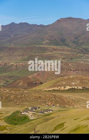 Lodge, Sehlabathebe National Park, Lesotho Stock Photo