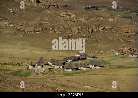 Lodge, Sehlabathebe National Park, Lesotho Stock Photo