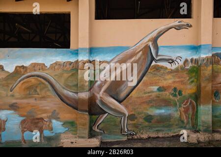Quthing dinosaur footprints, Quthing, Lesotho Stock Photo