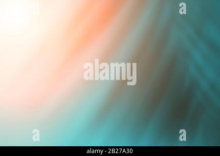 Blurred tropical palm leaves shadow on colorful background. Minimal nature. Summer Styled. Flat lay. Free copy space for text. Stock Photo