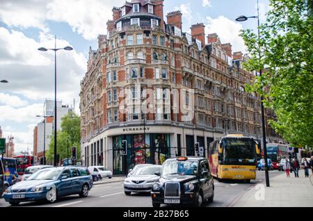 Popular street Oxford in London United Kingdom UK. Stock Photo