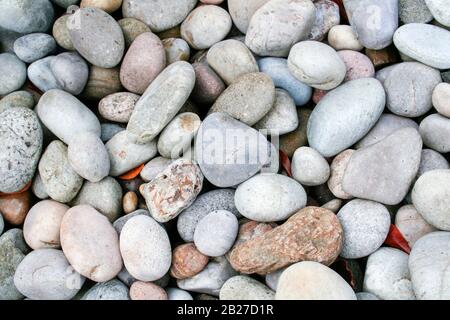 Abstract background of stones and pebbles Stock Photo
