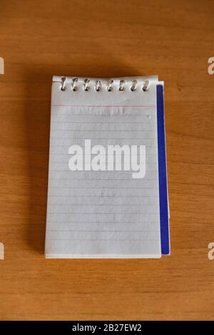 a notepad with lined sheets Stock Photo