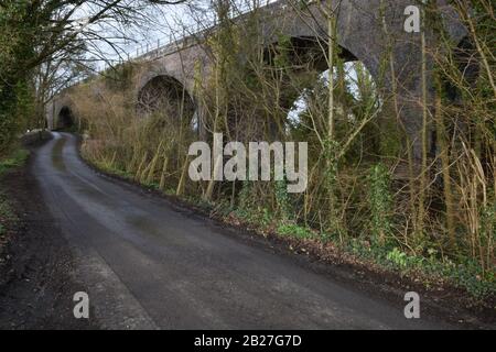 The Somerset and Dorset railway at Midford near Bath. Stock Photo