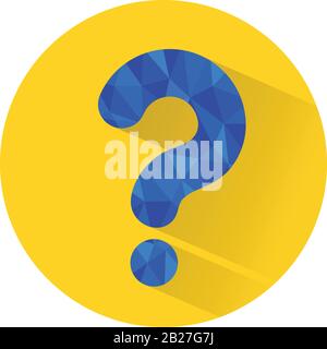 Question mark, Question icon, Quiz symbol, Assessment template, Problem, Confusion, Editable stroke Stock Vector