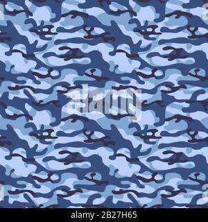 Colorful seamless pattern winter camouflage. Khaki texture. Simple flat vector illustration. For the design of fabric, wrapping paper, covers, web sit Stock Vector