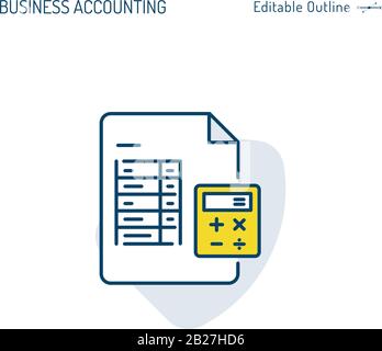 Business Performance, Excellent Business services, File icon, Document, Customer star ratings, Feedback, Quality control, files, Editable stroke Stock Vector