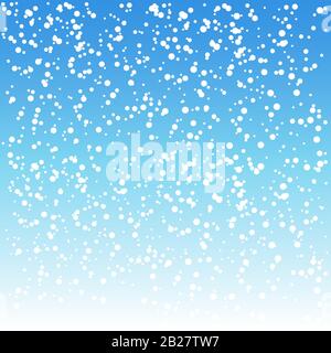 White snow falling on background pattern Stock Vector