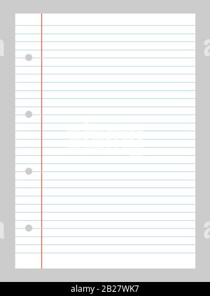 Vector illustration line of notebook for use as background Stock Vector