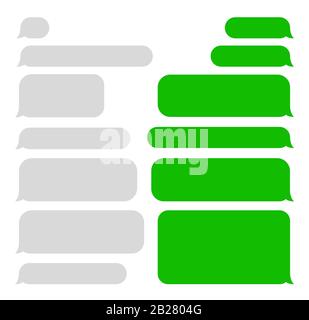 Short message bubbles. SMS. Speech bubbles. Stock Vector