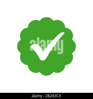 Check mark icon. Vector illustration. Stock Vector