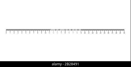 Ruler measuring scale markup for rulers inch Vector Image