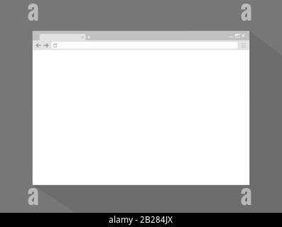 Browser window in flat style Stock Vector
