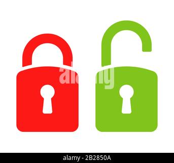 Lock icons set. Padlock icons set. Vector illustration Stock Vector