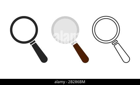 Search icon vector set. Magnifying glass icons set Stock Vector