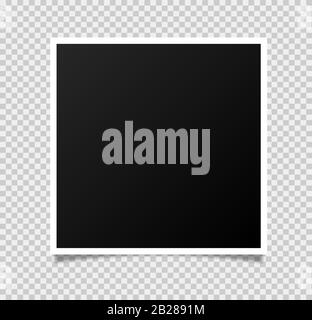 Vector Photo Frame Mockup Design on white background Stock Vector Image ...