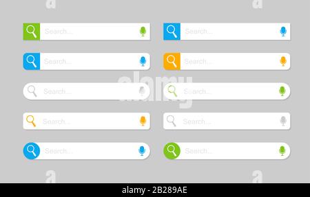 Web search bars vector illustration Stock Vector