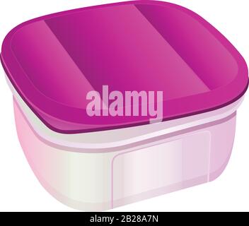 plastic container, Tiffin box, mug, jug, red, yellow, blue, green, utensil tumbler volume liter Stock Vector