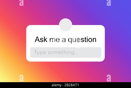Ask me a question design vector Stock Vector