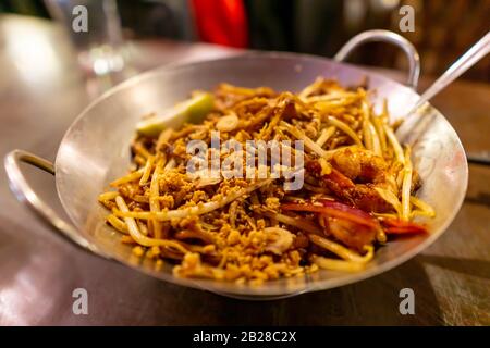 Malaysian cuisine, Indian Mee Goreng Stock Photo