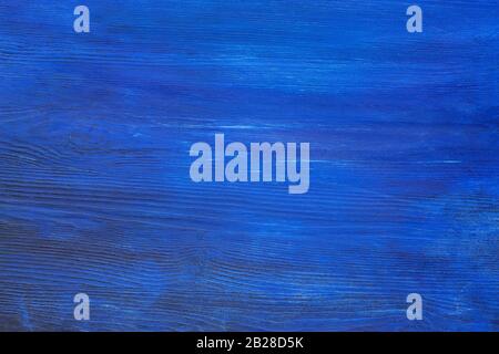 Blue painted wooden background. Old wooden shabby texture. Stock Photo
