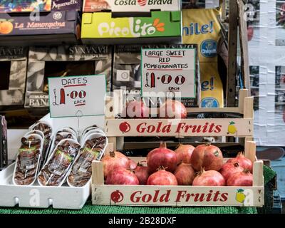 Fruit and vegetable stall, Berwick St Market, Soho. London, UK Stock Photo