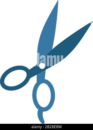 Scissors icon. Flat creative element from barber shop icons collection. Colored scissors icon for templates, web design and software Stock Vector