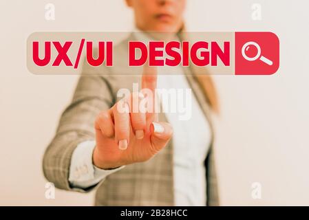 Word writing text Ux Or Ui Design. Business photo showcasing two ...