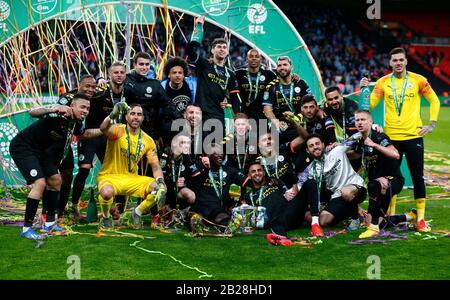 London, UK. 1st Mar 2020. during Carabao Cup Final between Aston Villa and Manchester City at Wembley Stadium, London, England on 01 March 2020 Credit: Action Foto Sport/Alamy Live News Stock Photo