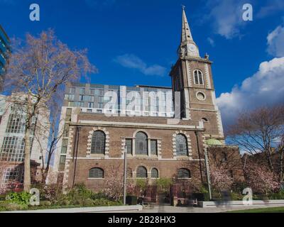 St Botolph Without Aldgate Anglian Church in the City of London Stock Photo