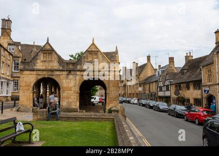 Market Hall, High Street,Chipping Campden, Gloucestershire, Cotswolds, England Stock Photo